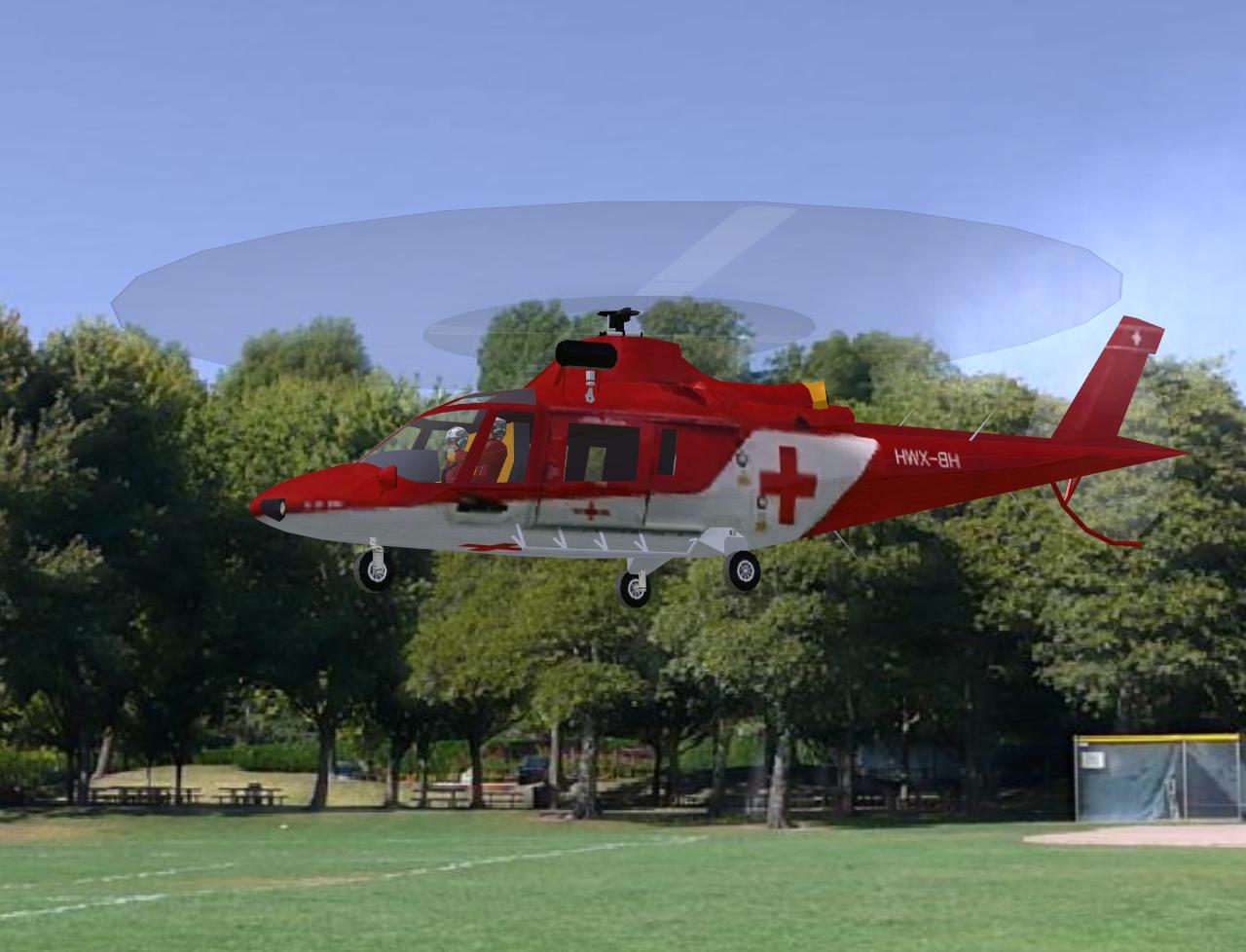 A109K RC helicopter model for Absolute RC Simulator