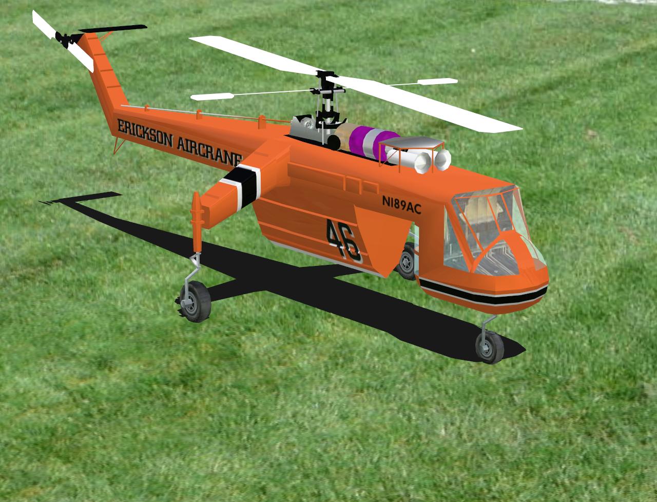 Aircrane RC helicopter model for Absolute RC Simulator