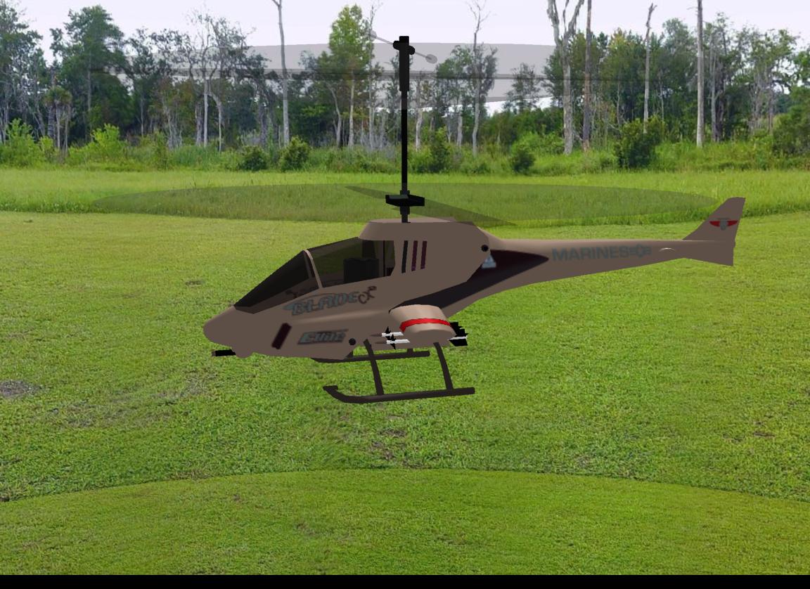 Blade CX2 Eflite Marine RC helicopter model for Absolute RC Simulator