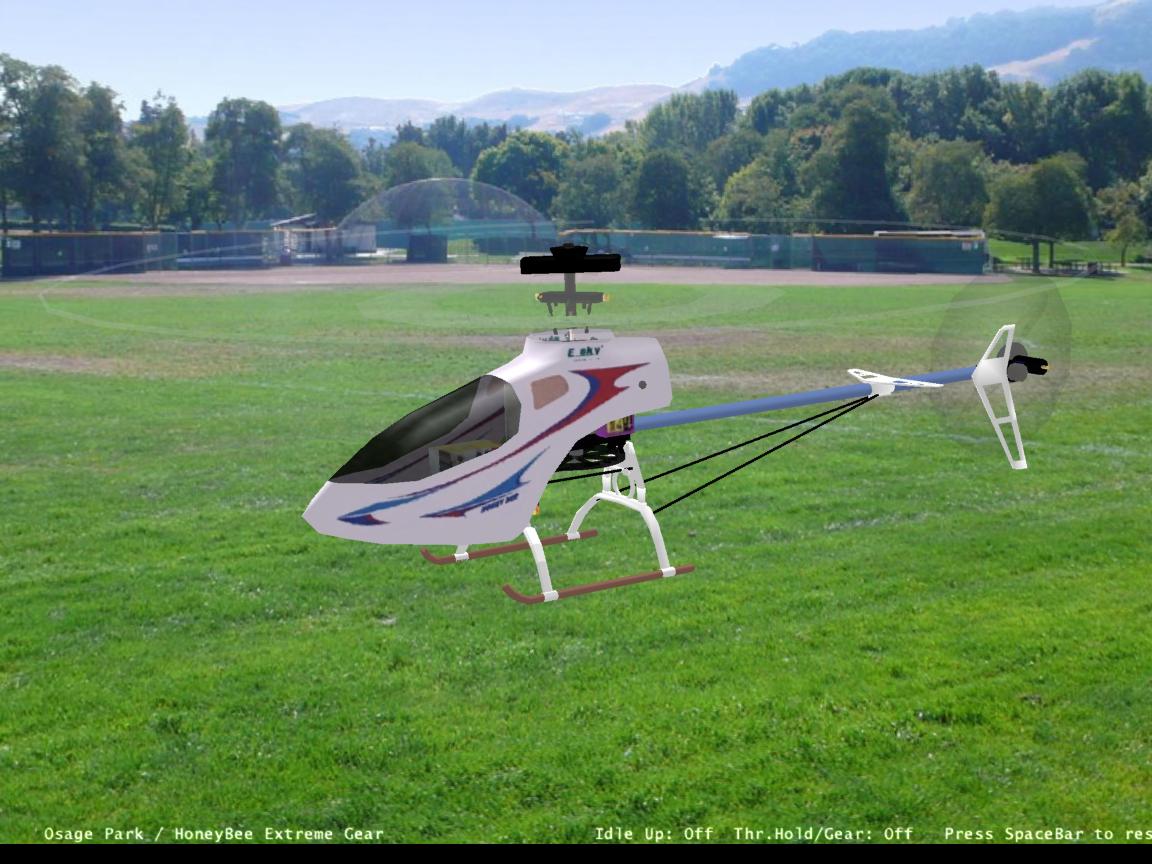 HoneyBee Extreme Gear RC helicopter model for Absolute RC Simulator