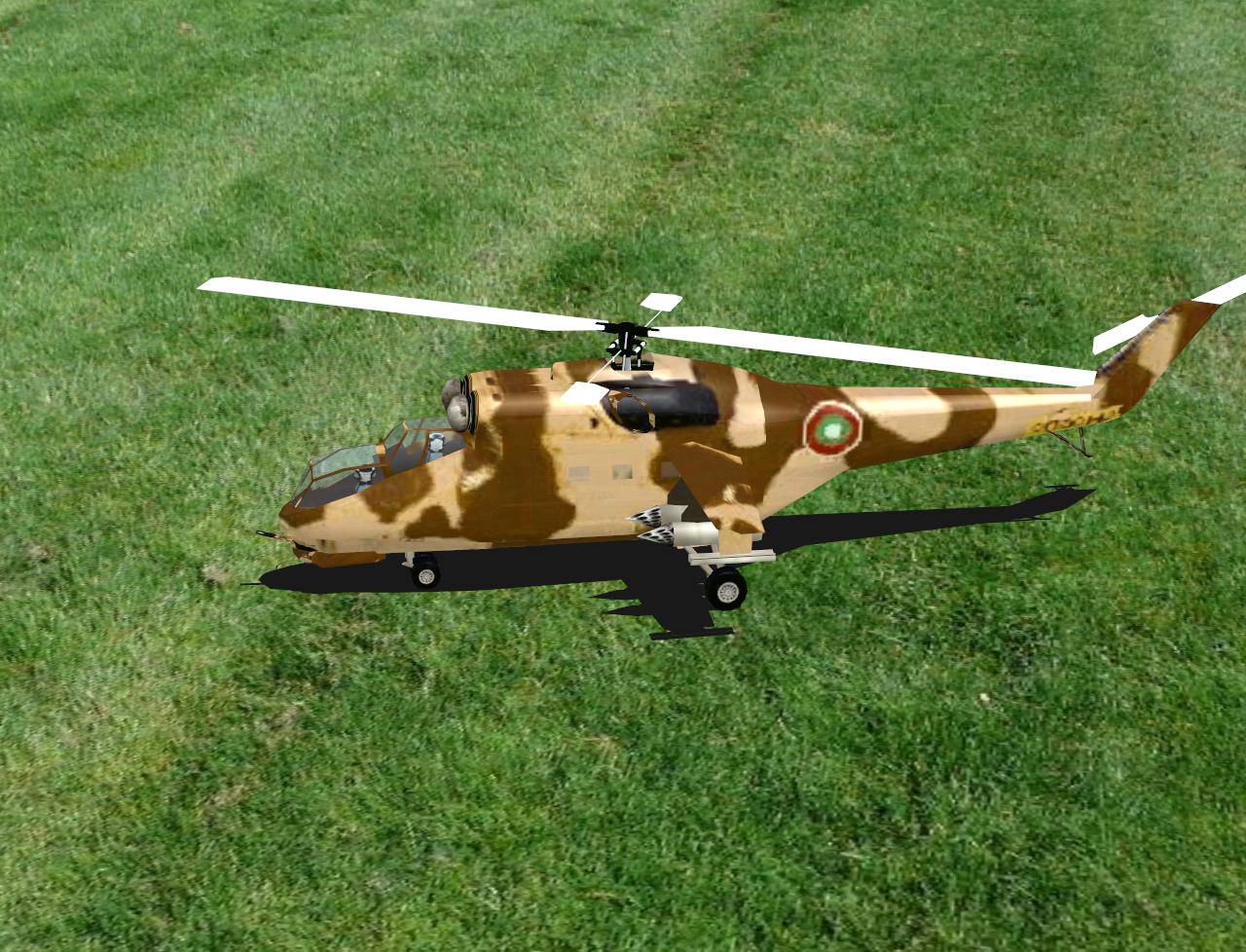 MI-24D Hind RC helicopter model for Absolute RC Simulator