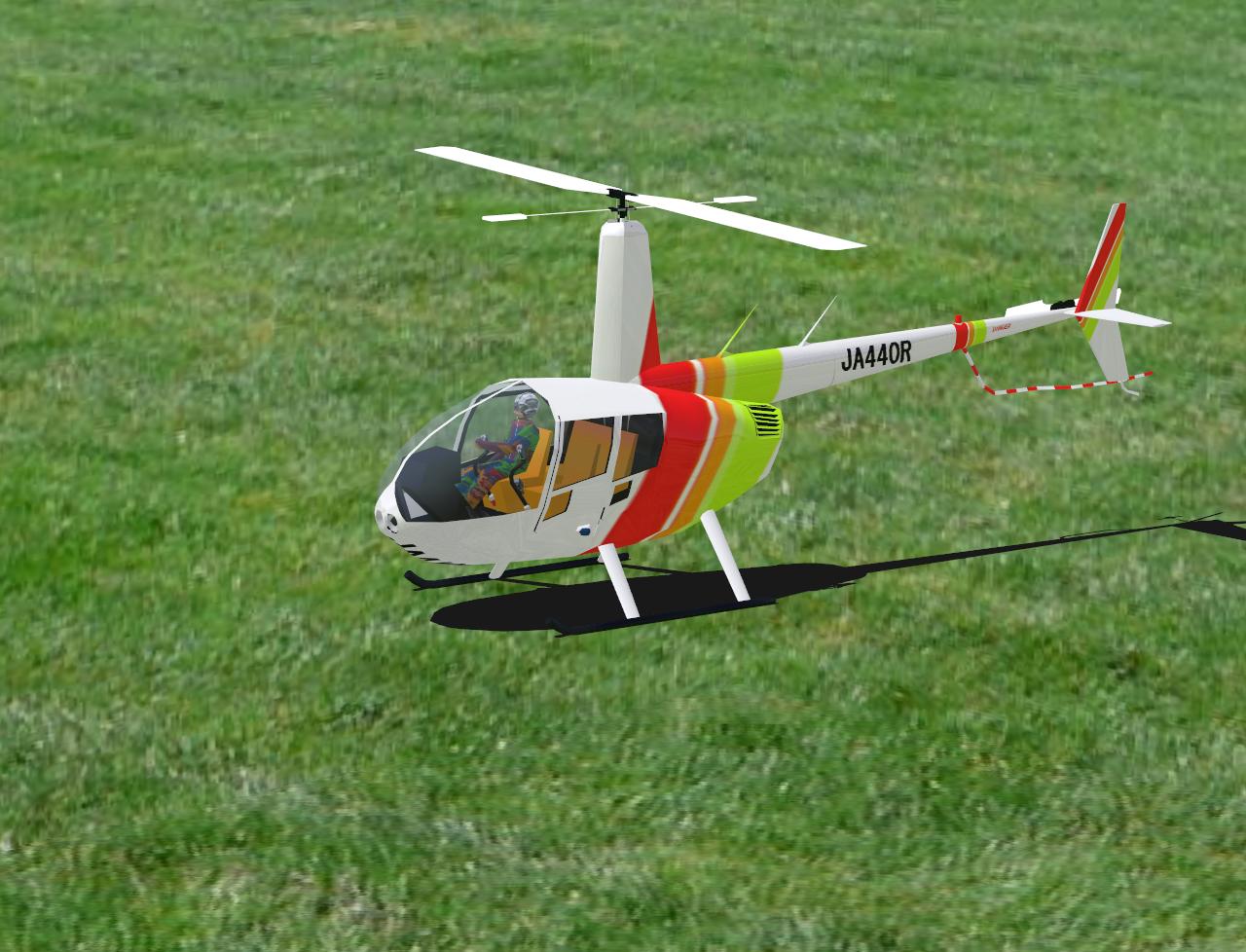 R-44 RC helicopter model for Absolute RC Simulator