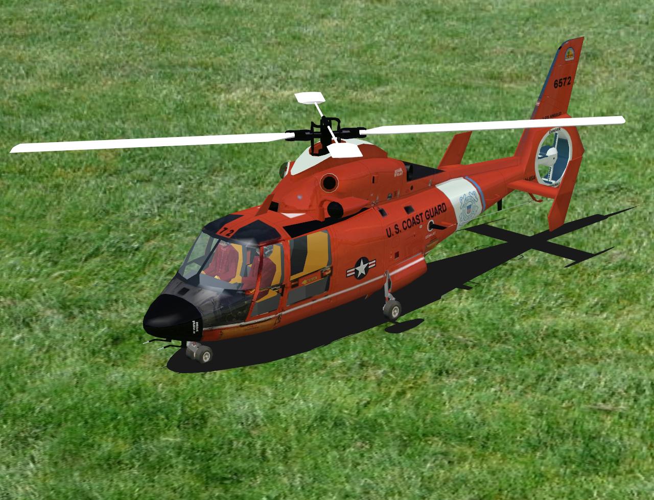 SA-365 Dolphin RC helicopter model for Absolute RC Simulator