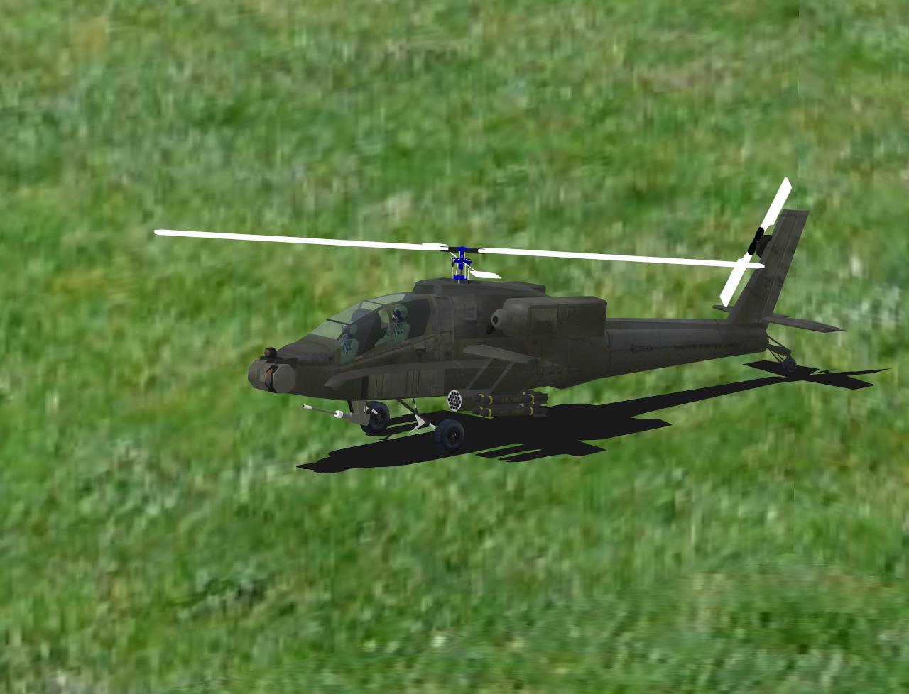 TrexApache RC helicopter model for Absolute RC Simulator