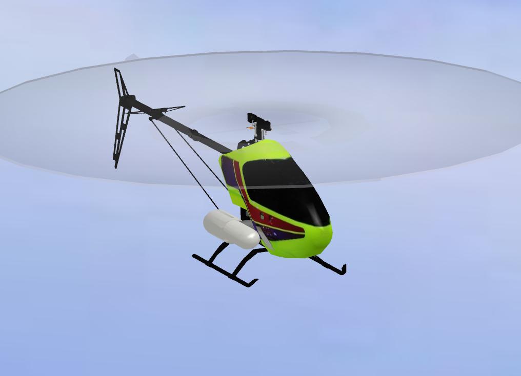Fury RC helicopter model for Absolute RC Simulator