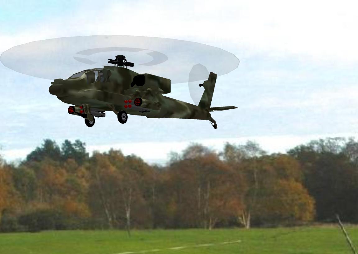 AH-64 RC helicopter model for Absolute RC Simulator
