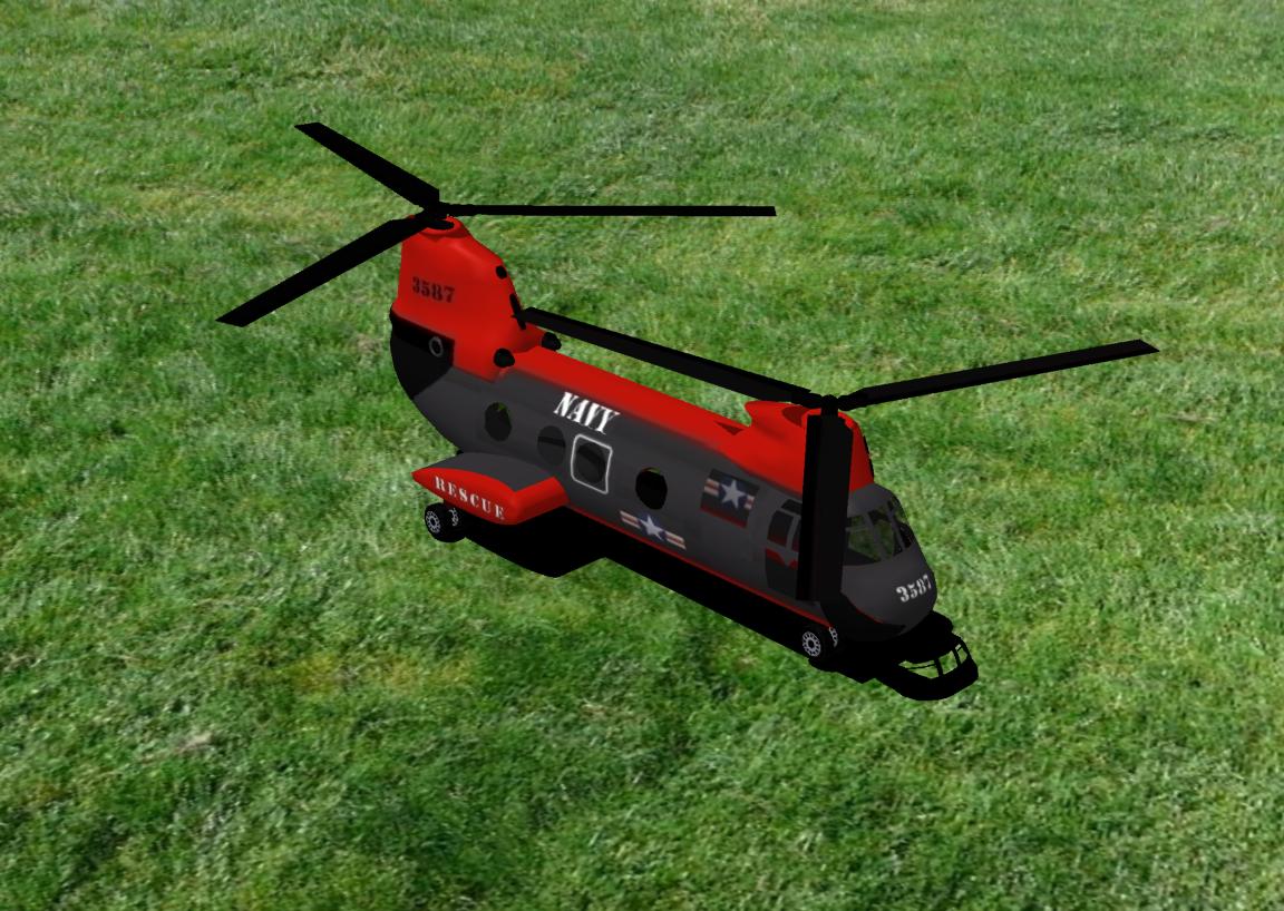 CH-46 Sea Knight RC helicopter model for Absolute RC Simulator
