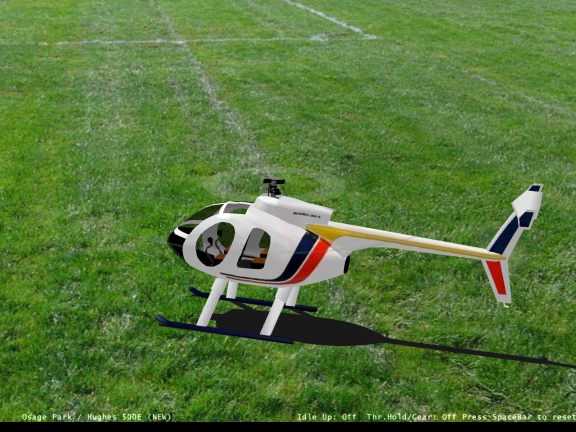 Hughes 500 E RC helicopter model for Absolute RC Simulator