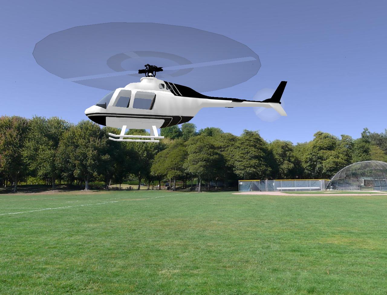 JetRanger RC helicopter model for Absolute RC Simulator
