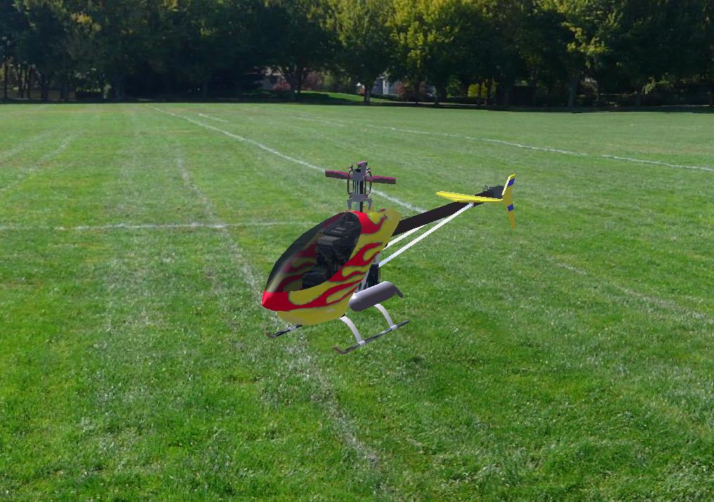 Raptor60 RC helicopter model for Absolute RC Simulator