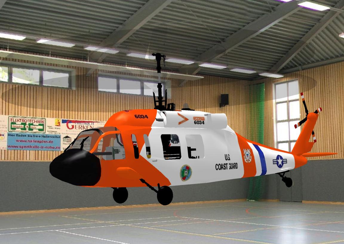 Twister Coast Guard RC helicopter model for Absolute RC Simulator