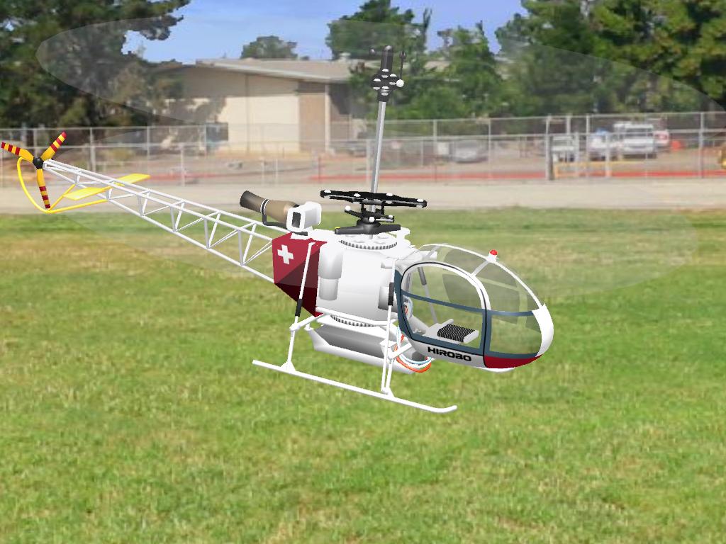 XRBLama RC helicopter model for Absolute RC Simulator