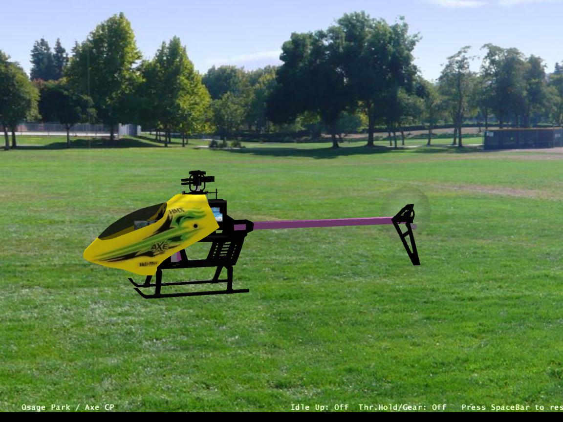 Axe CP RC helicopter model for Absolute RC Simulator