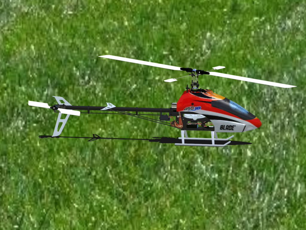 Blade 450 3D HQ RC helicopter model for Absolute RC Simulator