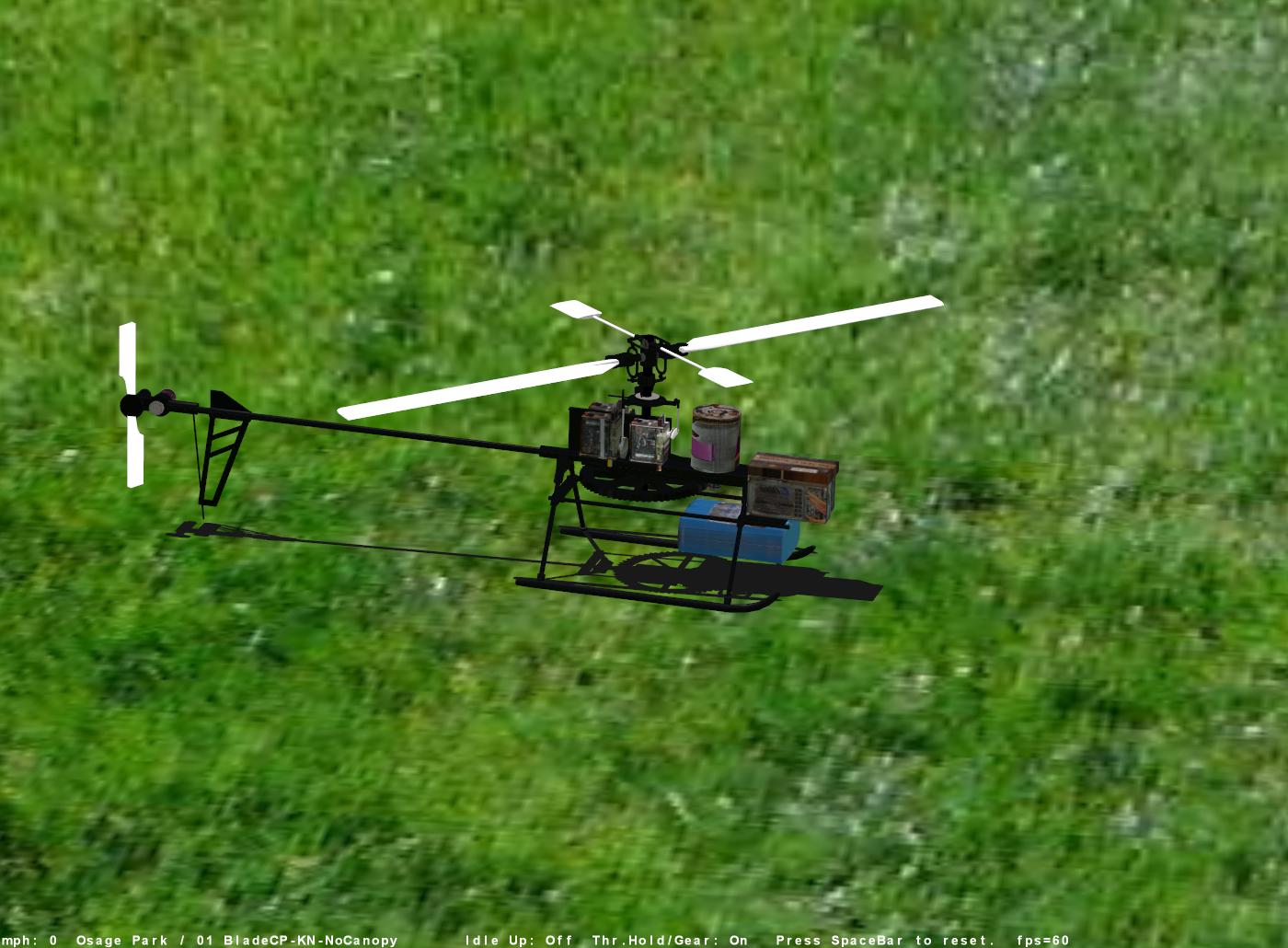 BladeCP-KN-NoCanopy RC helicopter model for Absolute RC Simulator