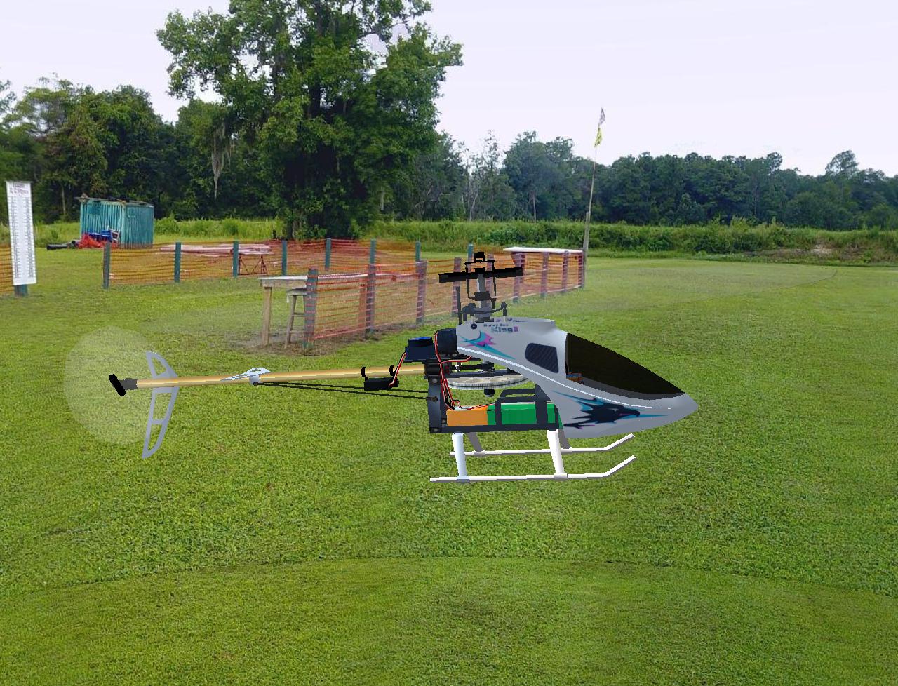 Honey Bee King 2 RC helicopter model for Absolute RC Simulator