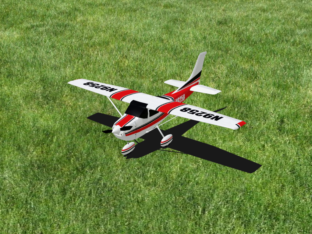 Cessna 182 Skylane RC plane model for Absolute RC Simulator