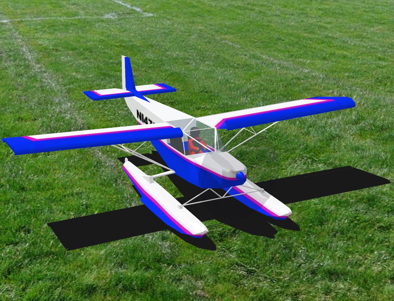 701F2 RC plane model for Absolute RC Simulator
