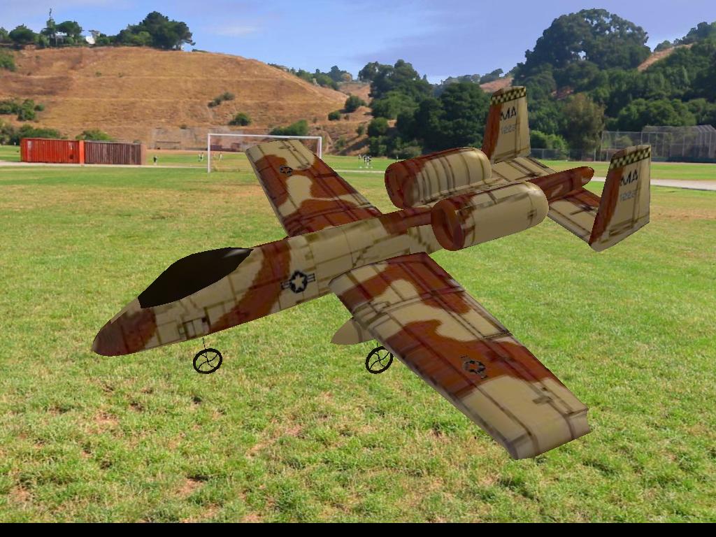 A-10_GWS RC plane model for Absolute RC Simulator