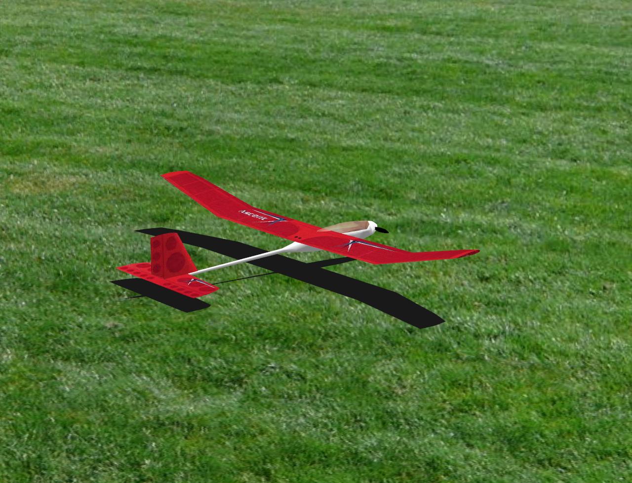 Ascent Park Glider RC plane model for Absolute RC Simulator