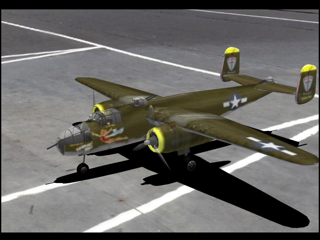 B-25 RC plane model for Absolute RC Simulator