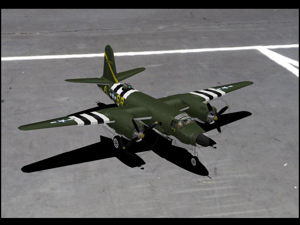 B-26 Marauder RC plane model for Absolute RC Simulator