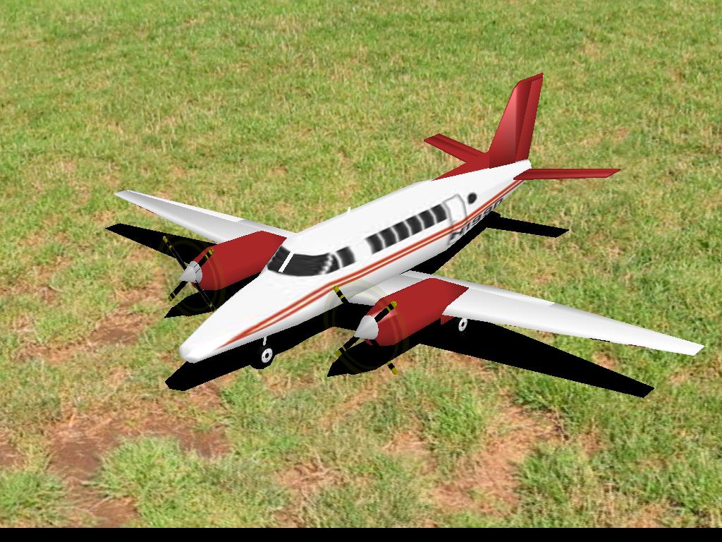 Beech99 RC plane model for Absolute RC Simulator