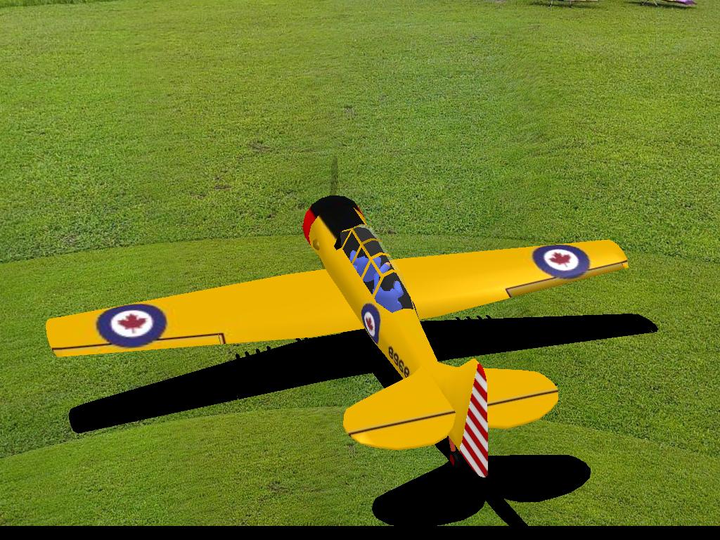 Canadian Harvard RC plane model for Absolute RC Simulator