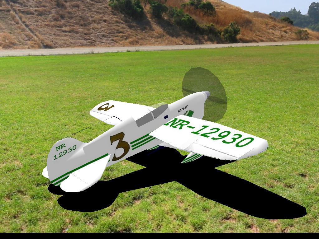 Chester Jeep RC plane model for Absolute RC Simulator