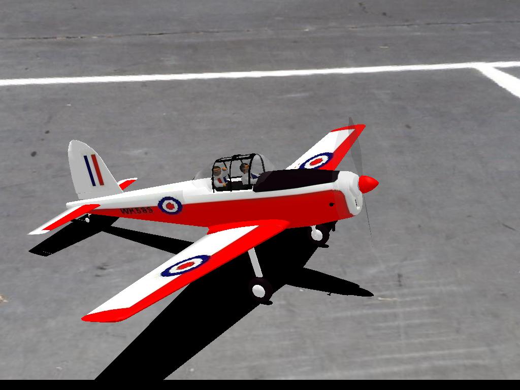 DHC-1 Chipmunk RC plane model for Absolute RC Simulator