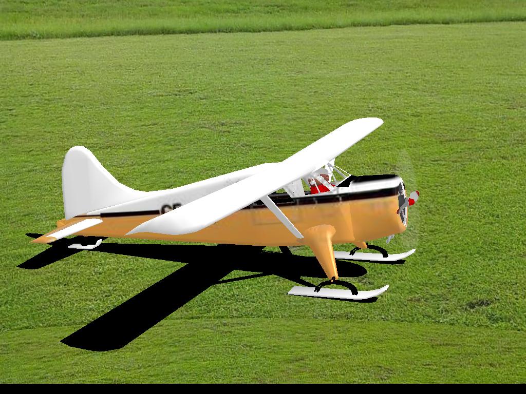 DHC-2 Beaver RC plane model for Absolute RC Simulator