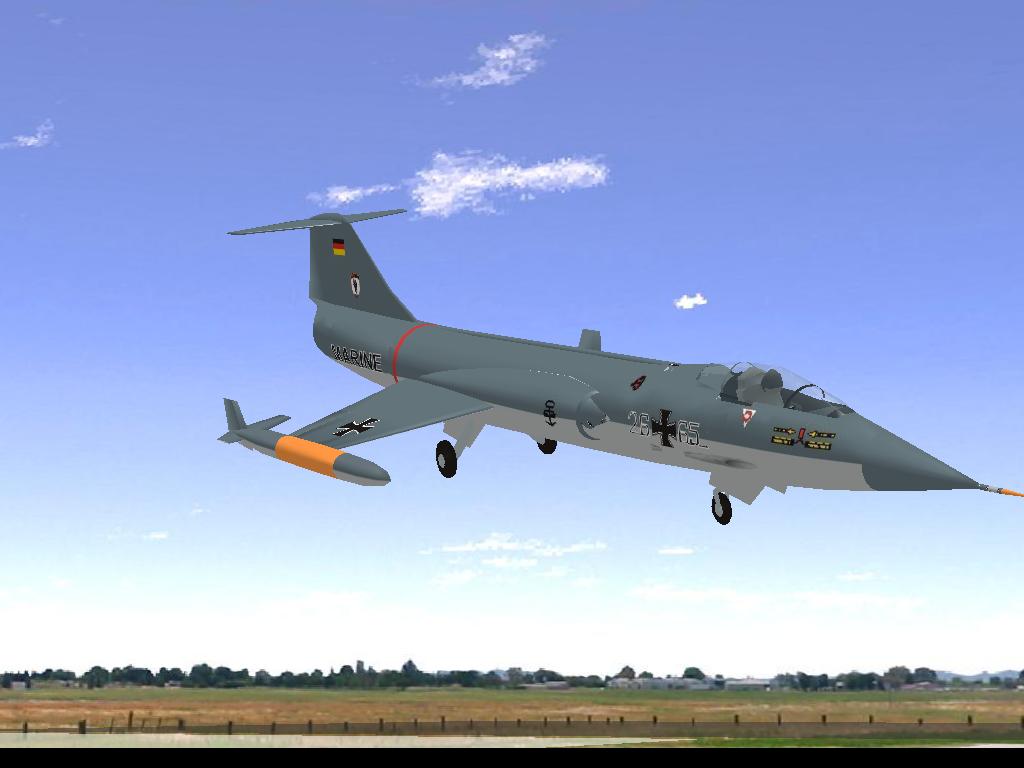 F-104 RC plane model for Absolute RC Simulator