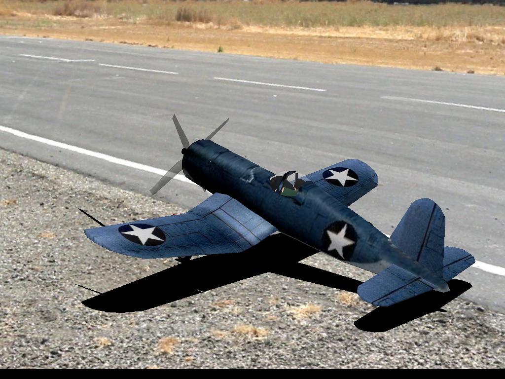 F4U_Corsair RC plane model for Absolute RC Simulator