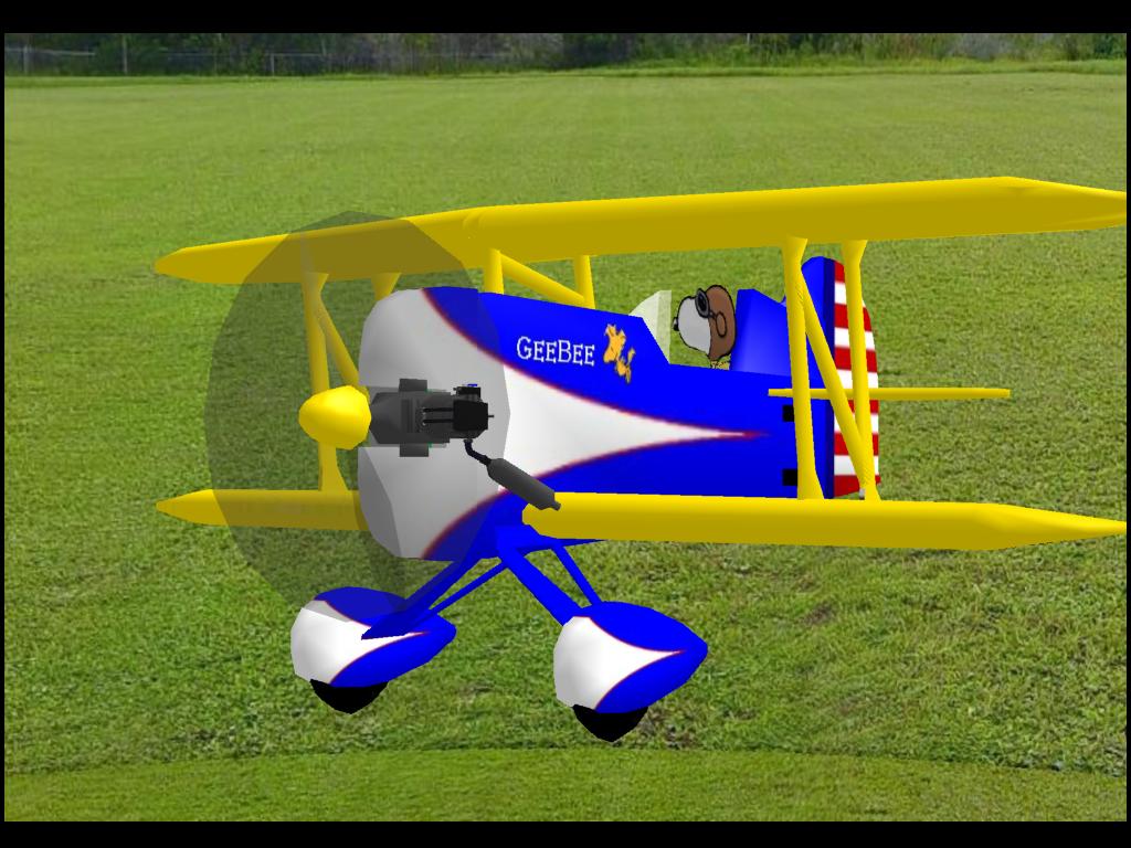 GeeBee Army RC plane model for Absolute RC Simulator