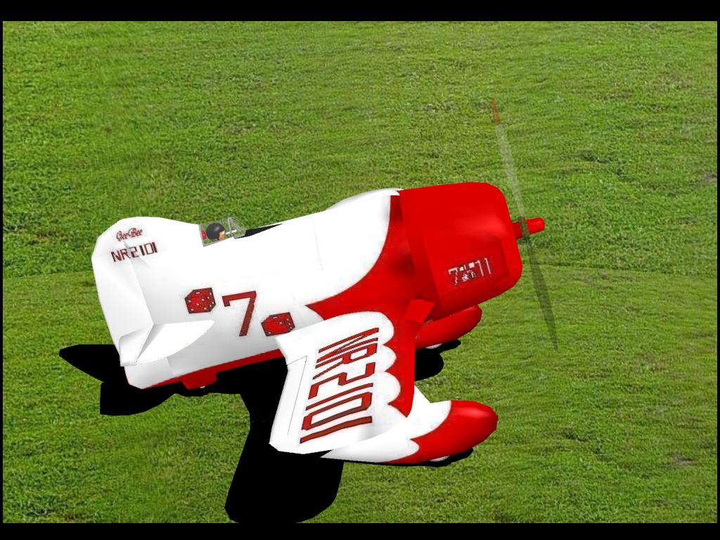 GeeBee R2 RC plane model for Absolute RC Simulator