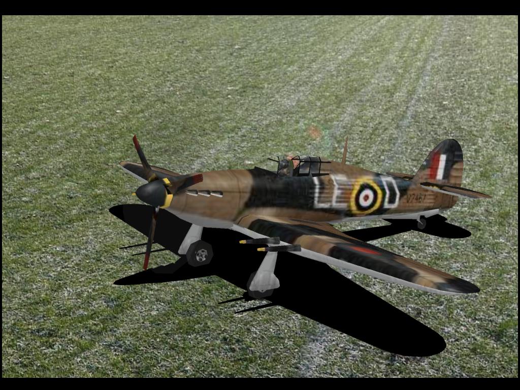 Hurricane RC plane model for Absolute RC Simulator