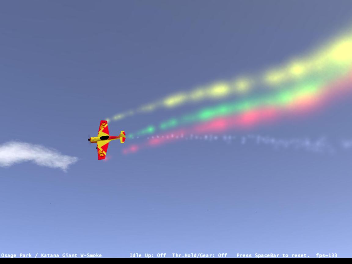 Katana Giant W-Smoke RC plane model for Absolute RC Simulator