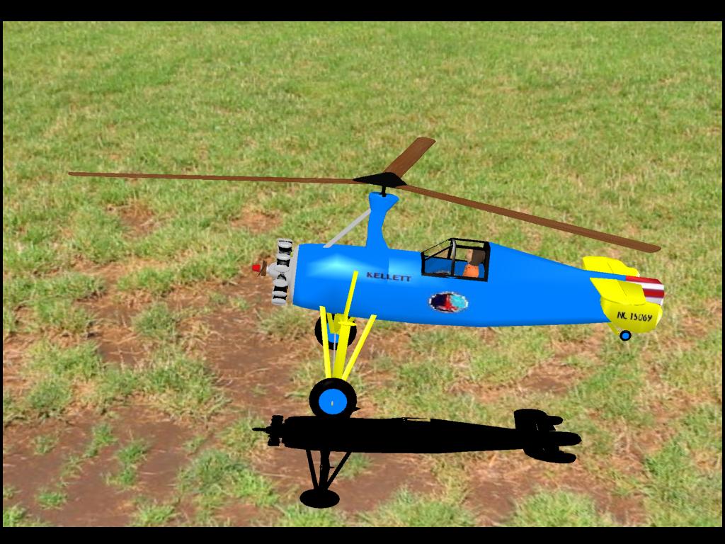 KellettYG-1B AutoGyro RC plane model for Absolute RC Simulator