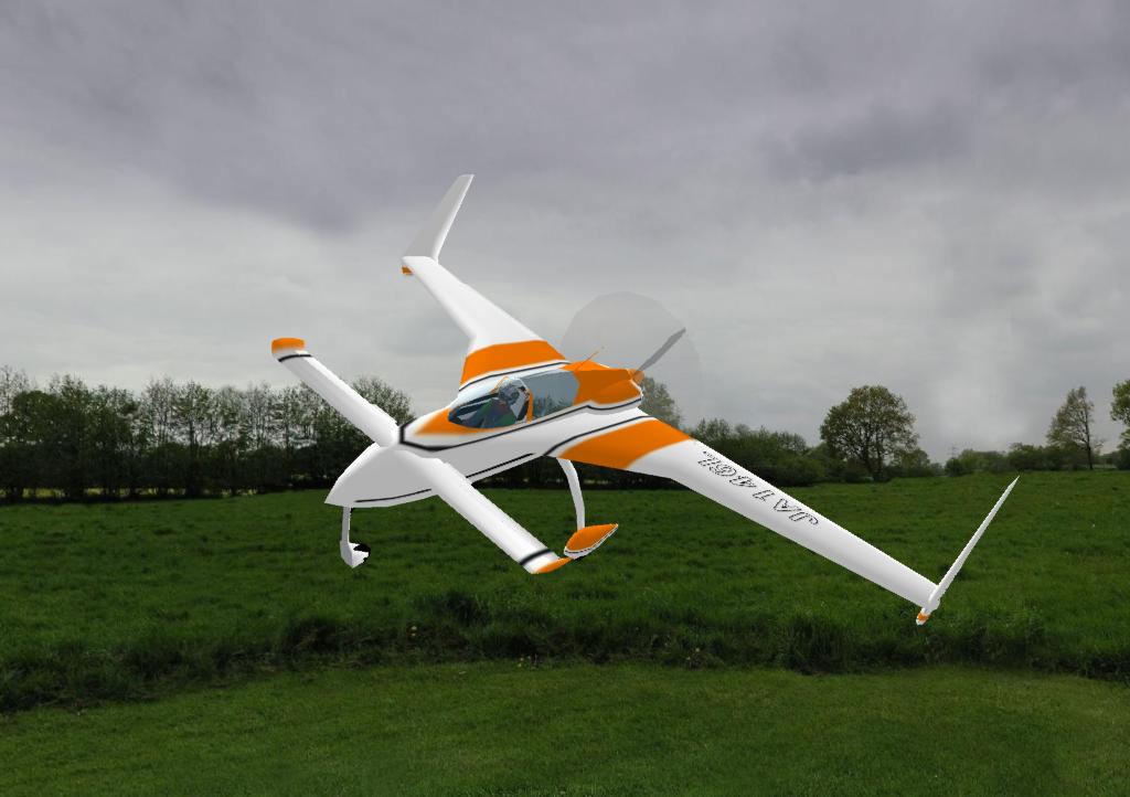 Long EZE RC plane model for Absolute RC Simulator