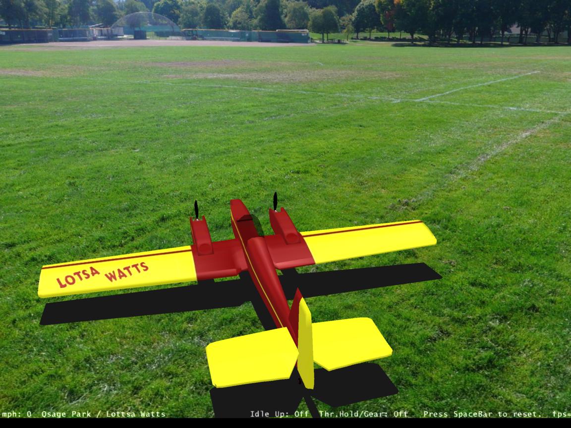 Lottsa Watts RC plane model for Absolute RC Simulator