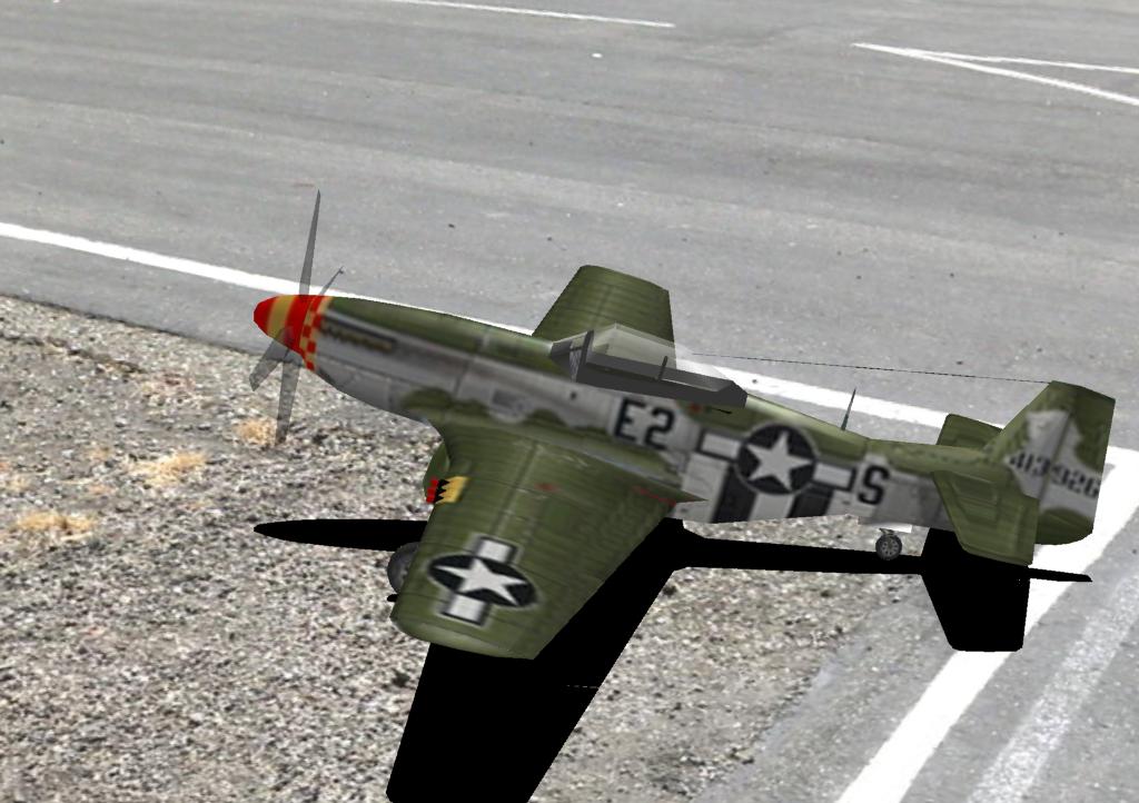 P-51 Mustang RC plane model for Absolute RC Simulator