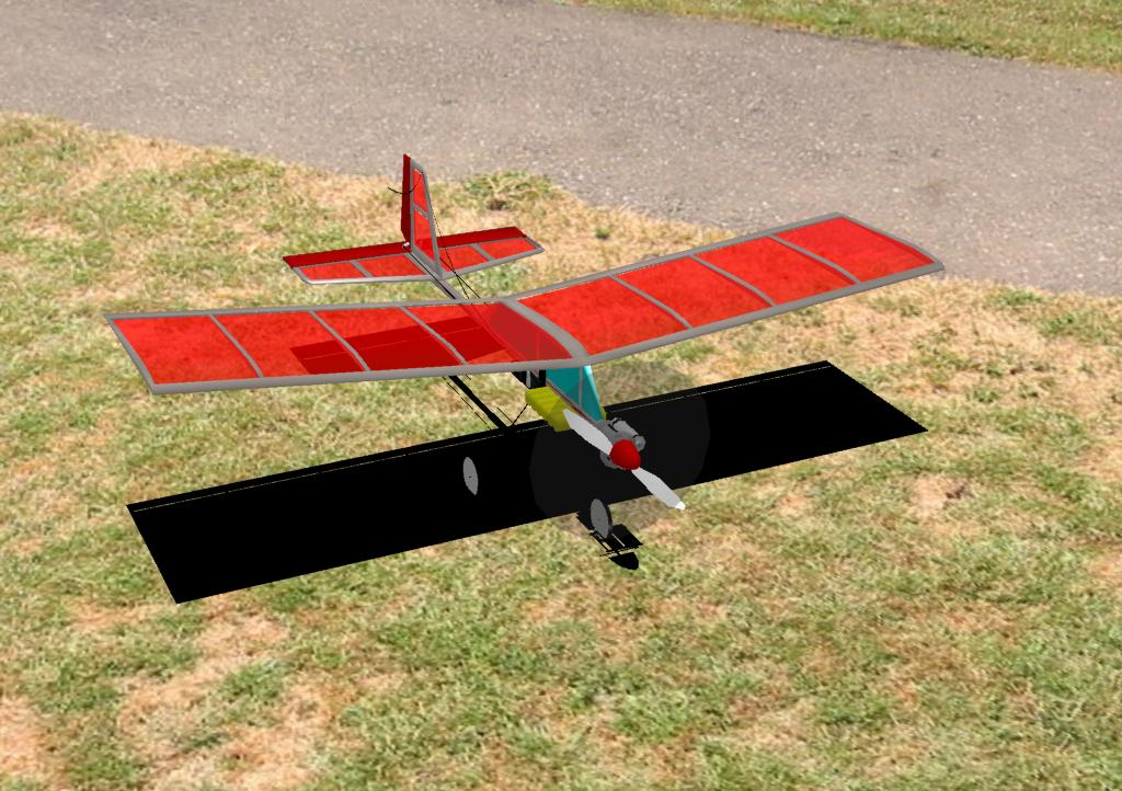 PRstick RC plane model for Absolute RC Simulator
