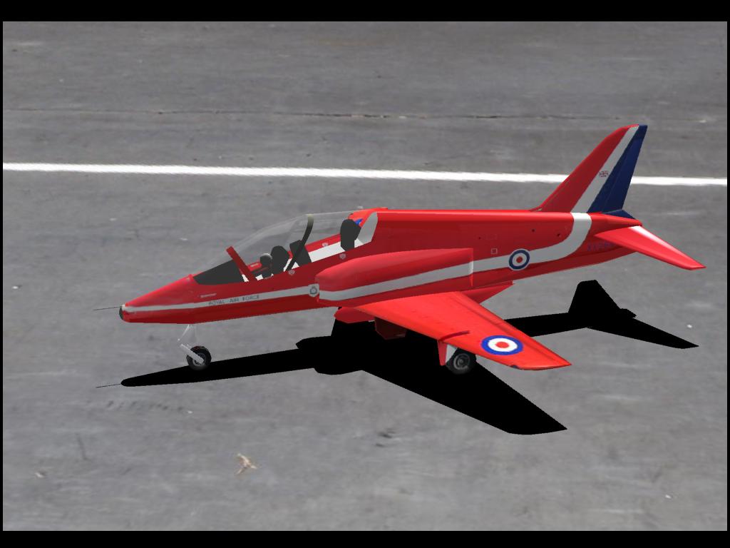 Red Arrows RC plane model for Absolute RC Simulator