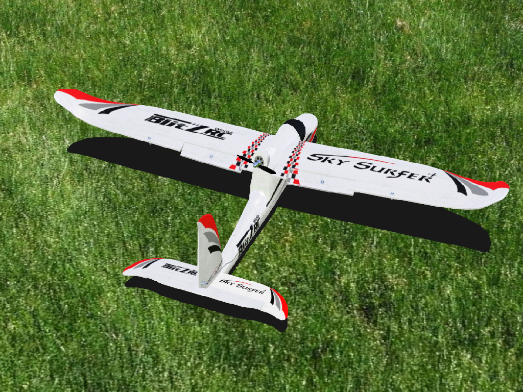 Sky Surfer-Flaps RC plane model for Absolute RC Simulator