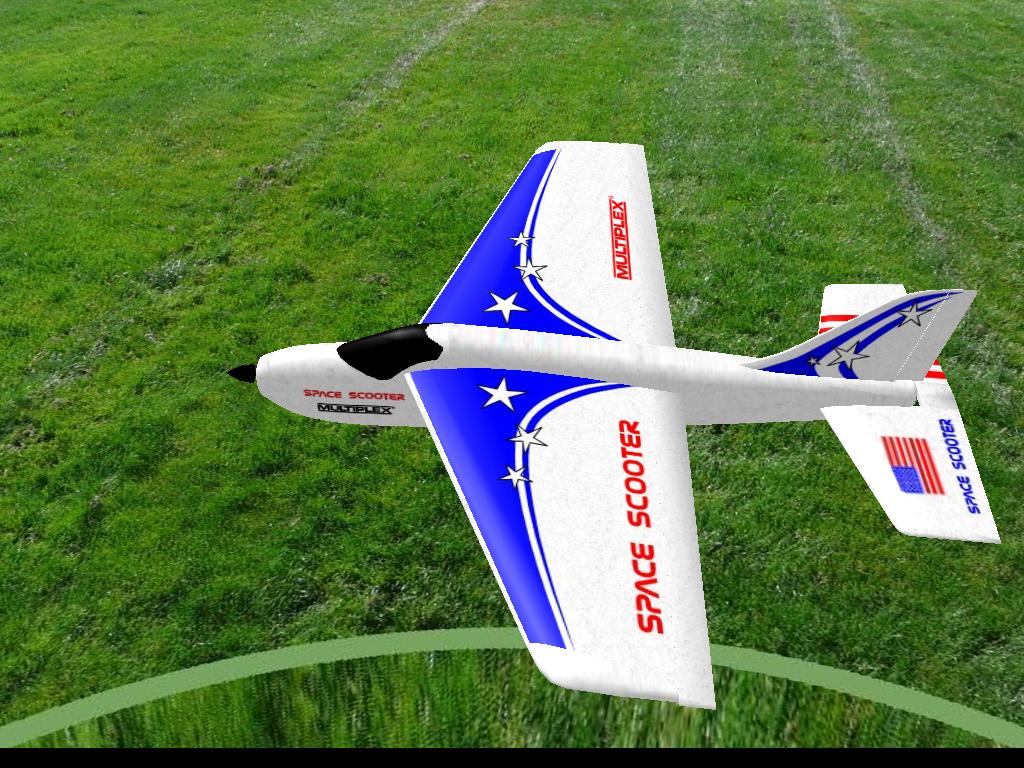 Space Scooter RC plane model for Absolute RC Simulator