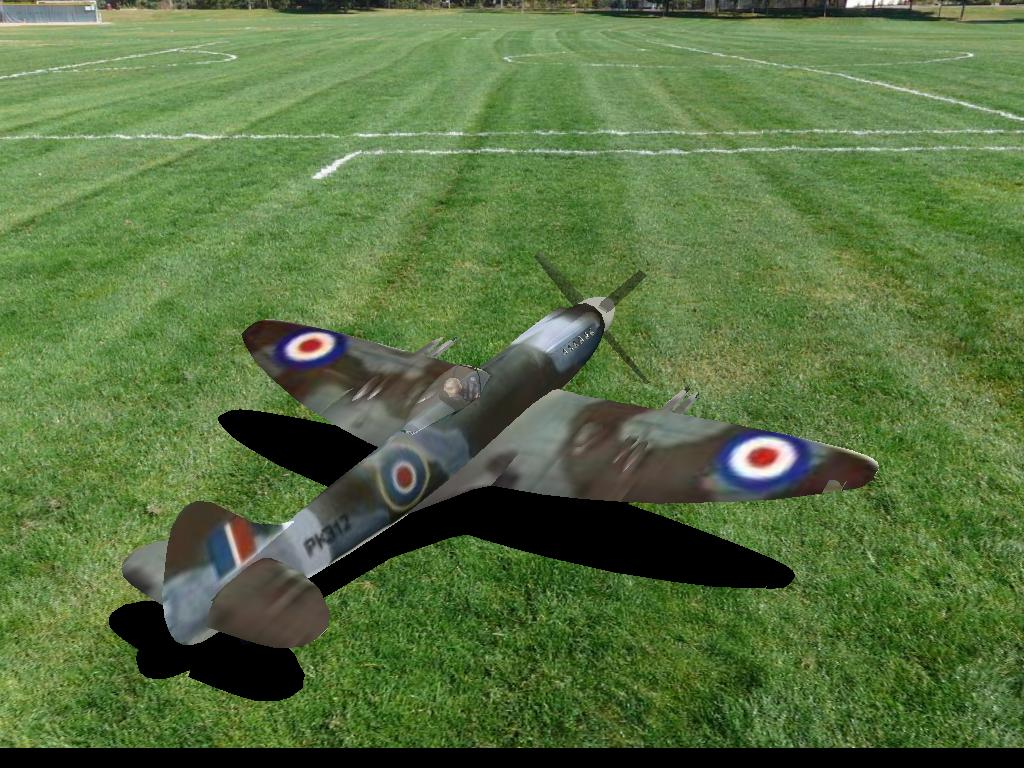 Spitfire RC plane model for Absolute RC Simulator