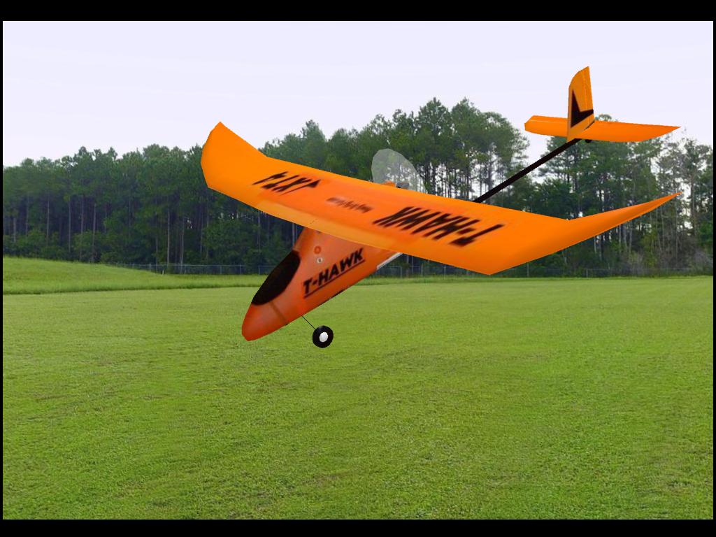 T-Hawk RC plane model for Absolute RC Simulator