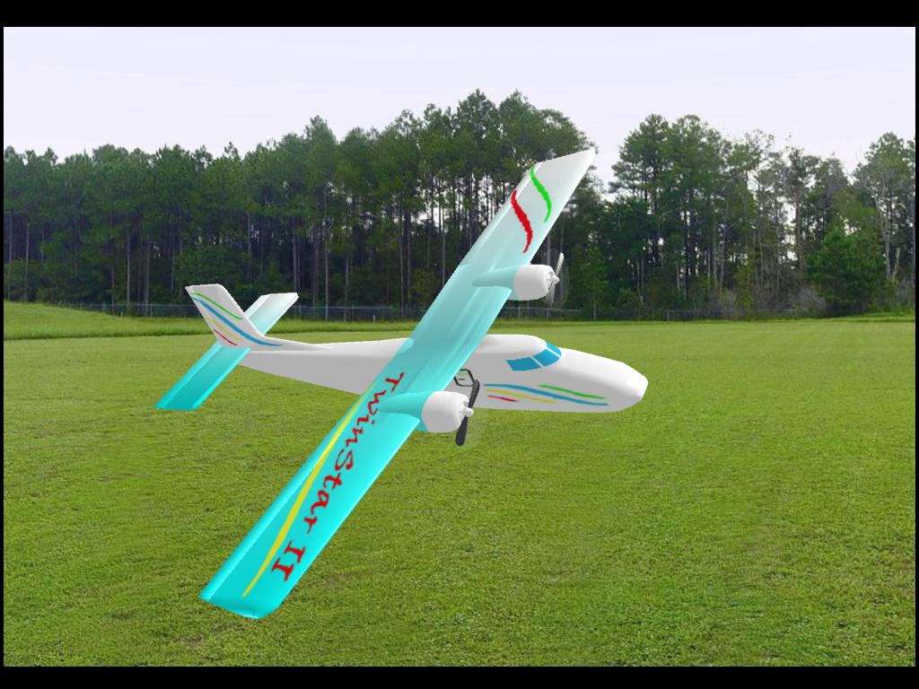 Twinstar II RC plane model for Absolute RC Simulator