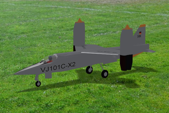VJ-101 VTOL RC plane model for Absolute RC Simulator