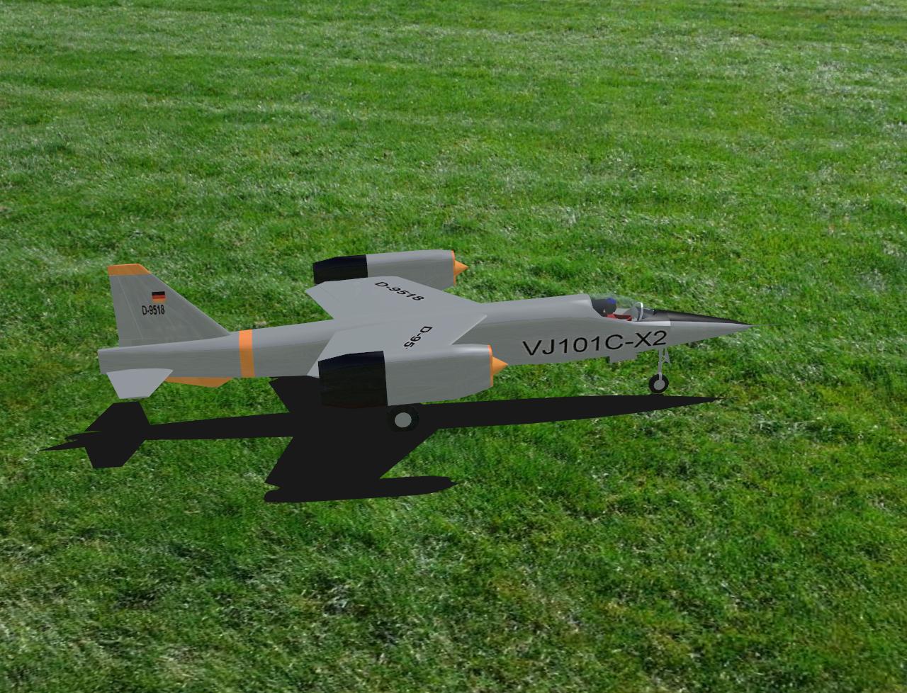 VJ-101 RC plane model for Absolute RC Simulator